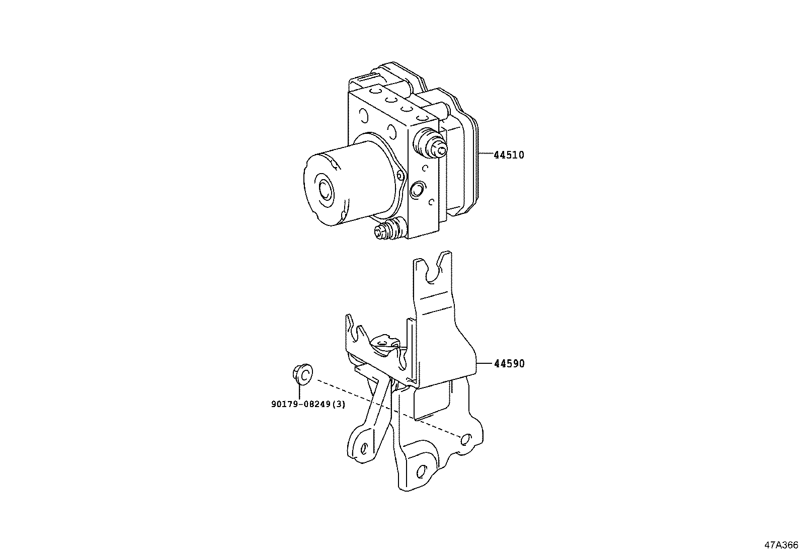 44050-28340 ACTUATOR ASSY, BRAKE product image
