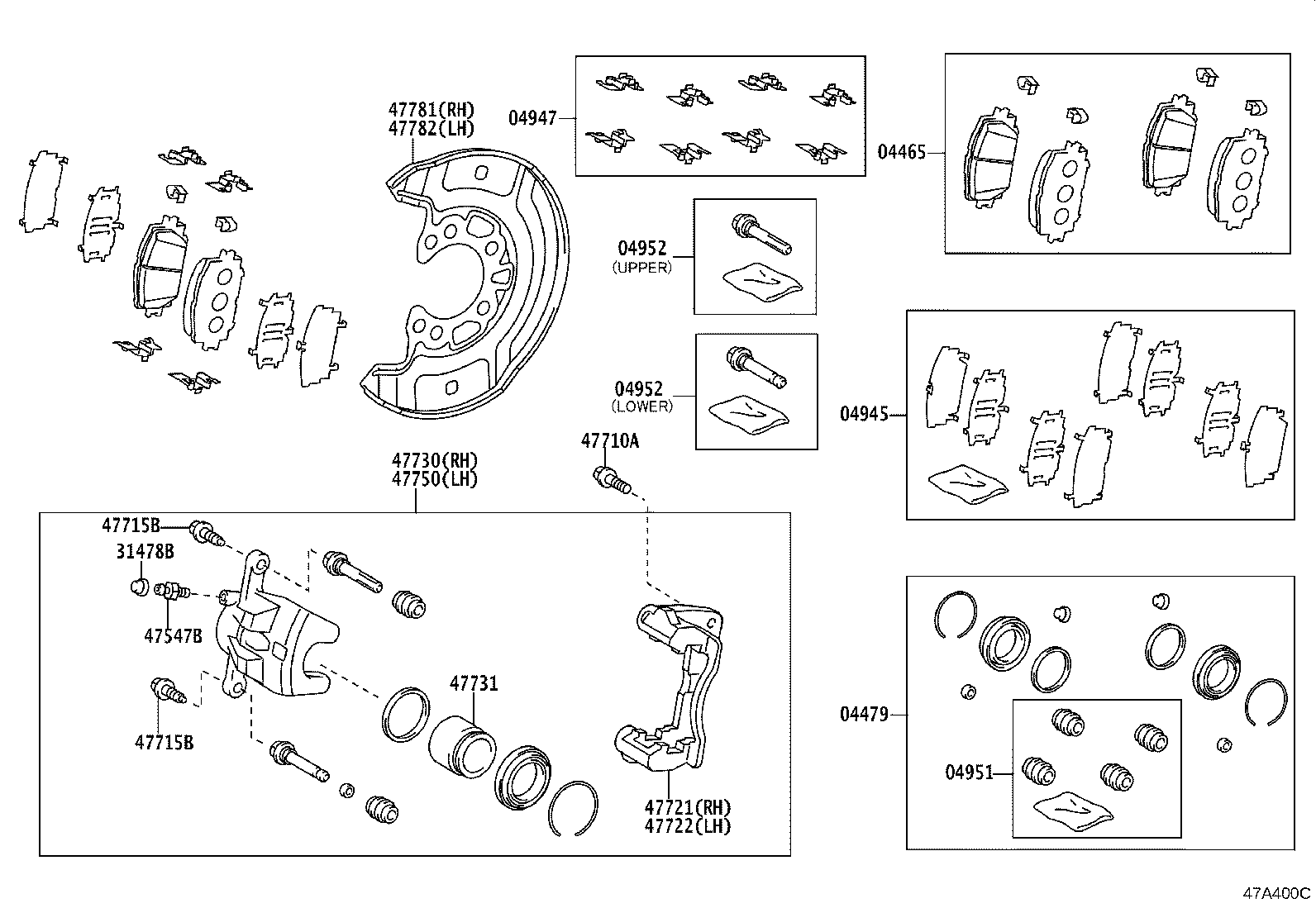04465-0D200 PAD KIT, DISC BRAKE, FRONT product image
