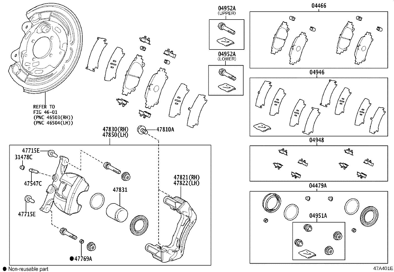 04952-0D080 PIN KIT, REAR DISC BRAKE CYLINDER SLIDE product image