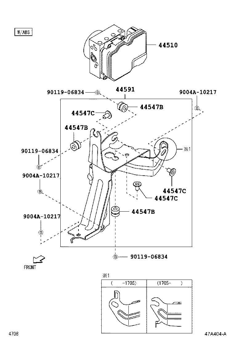 44050-B0100 ACTUATOR ASSY, BRAKE product image