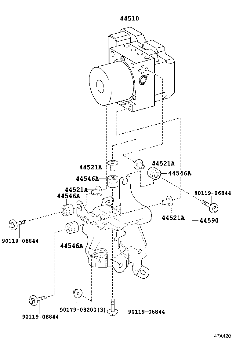 44050-0R200 ACTUATOR ASSY, BRAKE product image