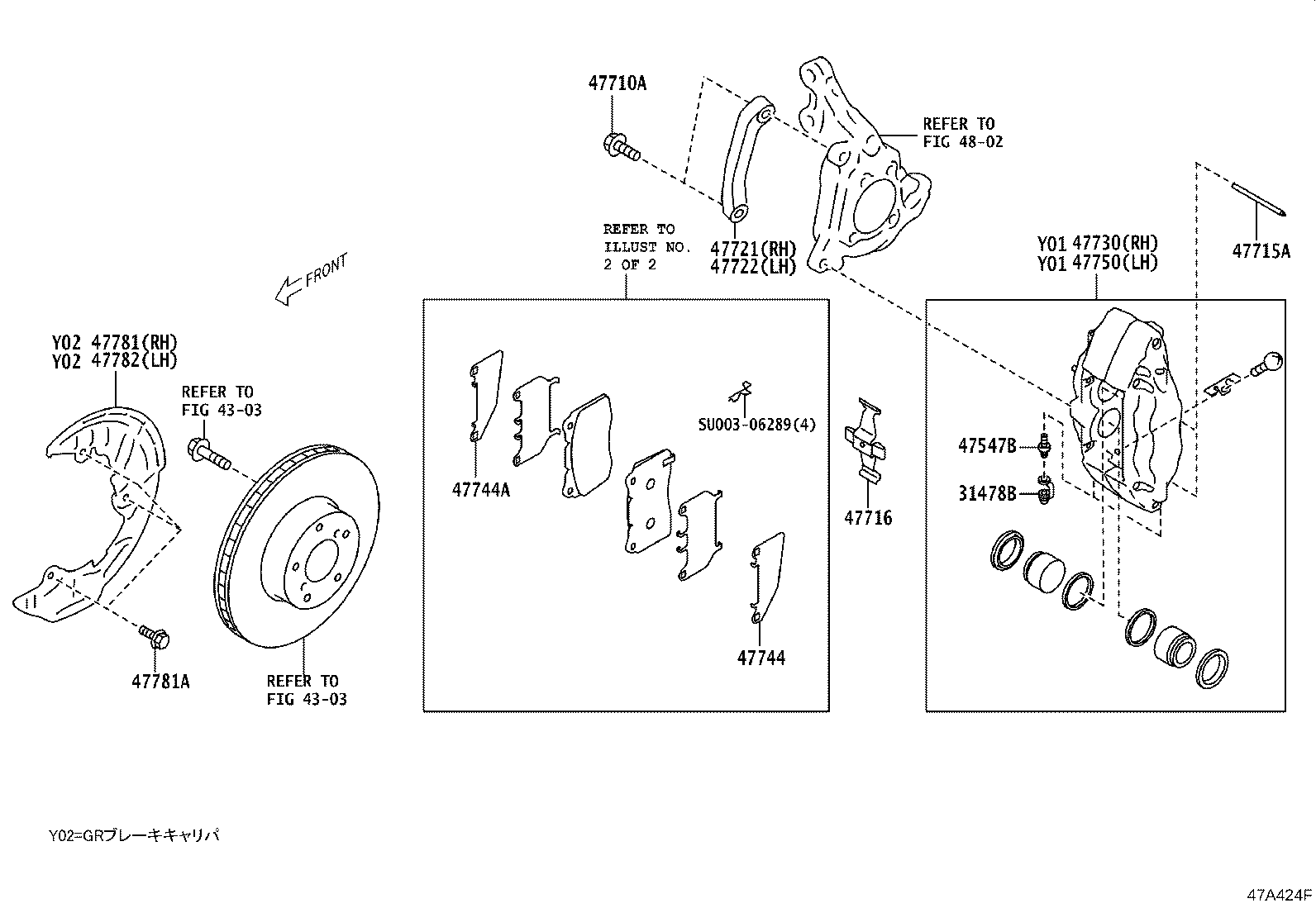 04465-18010 PAD KIT, DISC BRAKE, FRONT product image