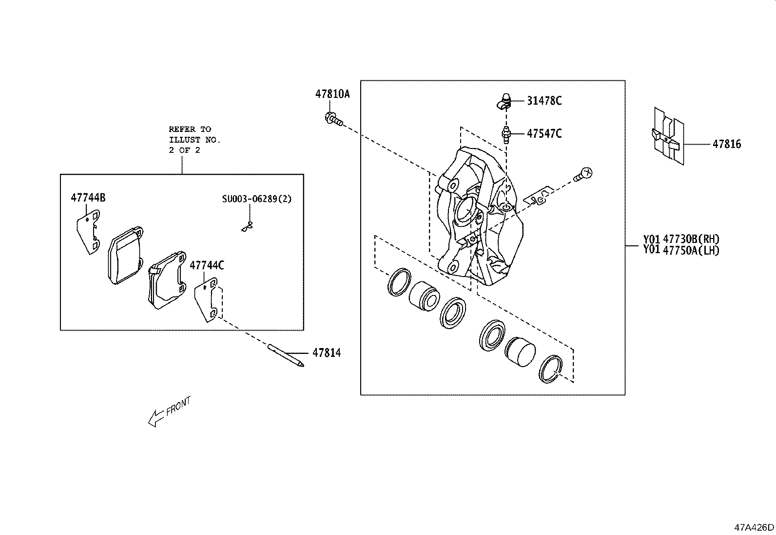 47848-18020 SPRING, ANTI-RATTLE, NO.1(FOR REAR DISC BRAKE) product image