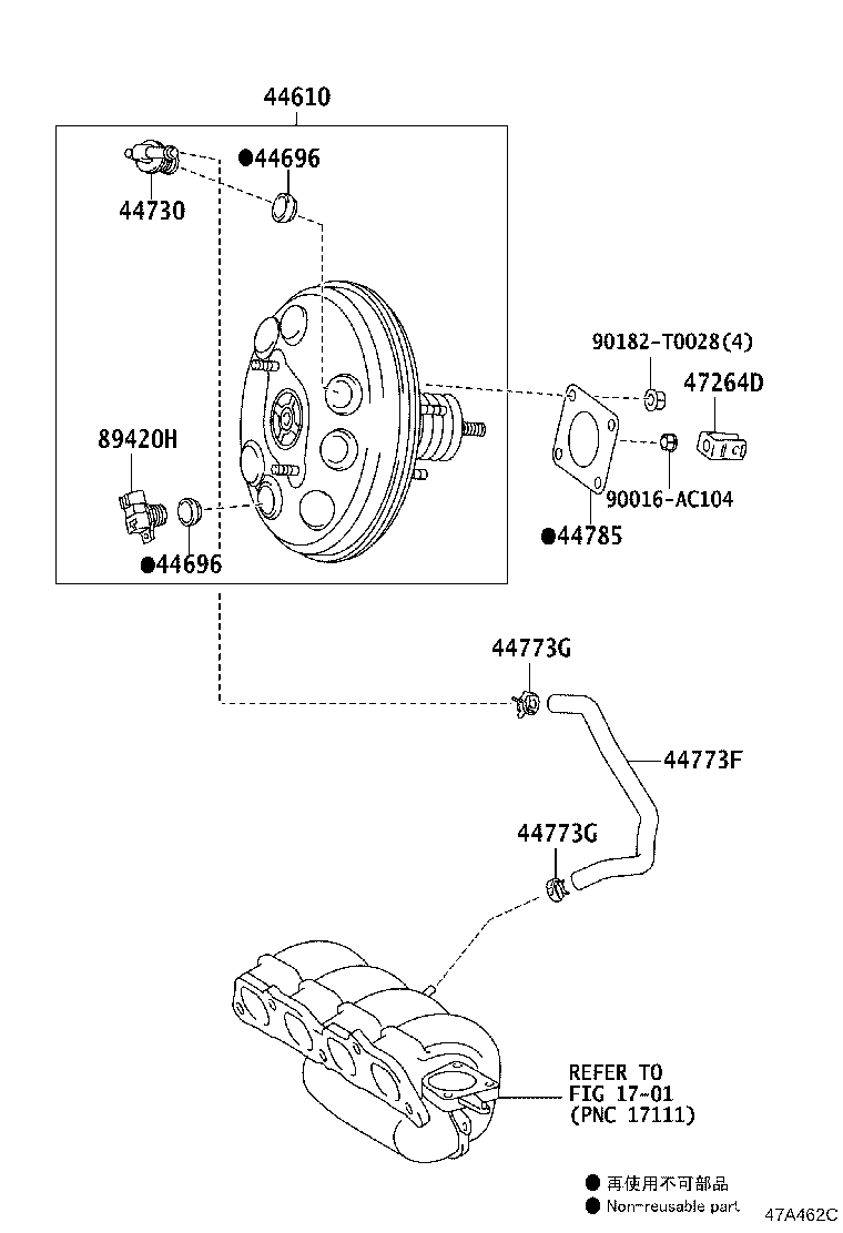44610-0D730 BOOSTER ASSY, BRAKE product image