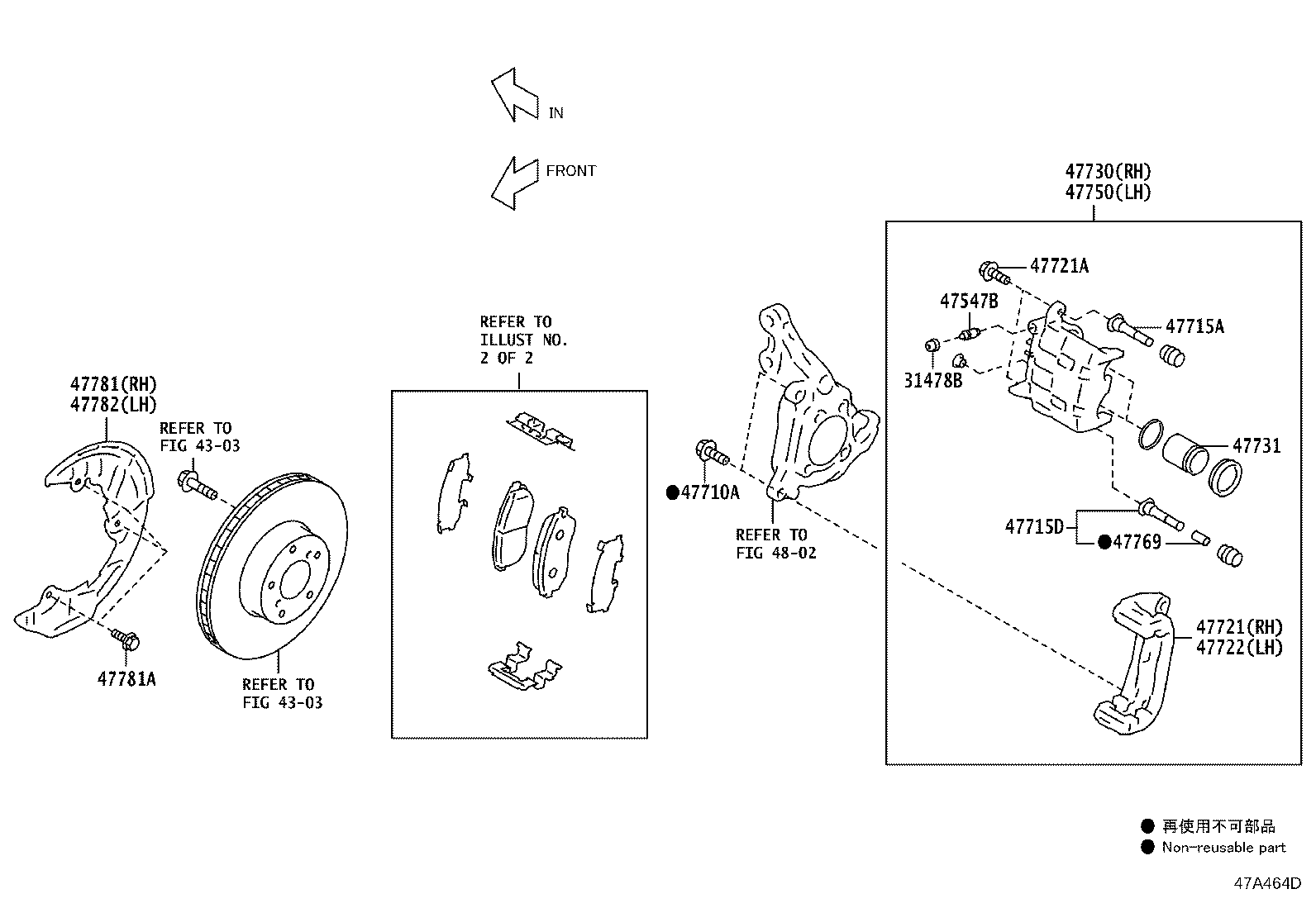 04465-18010 PAD KIT, DISC BRAKE, FRONT product image