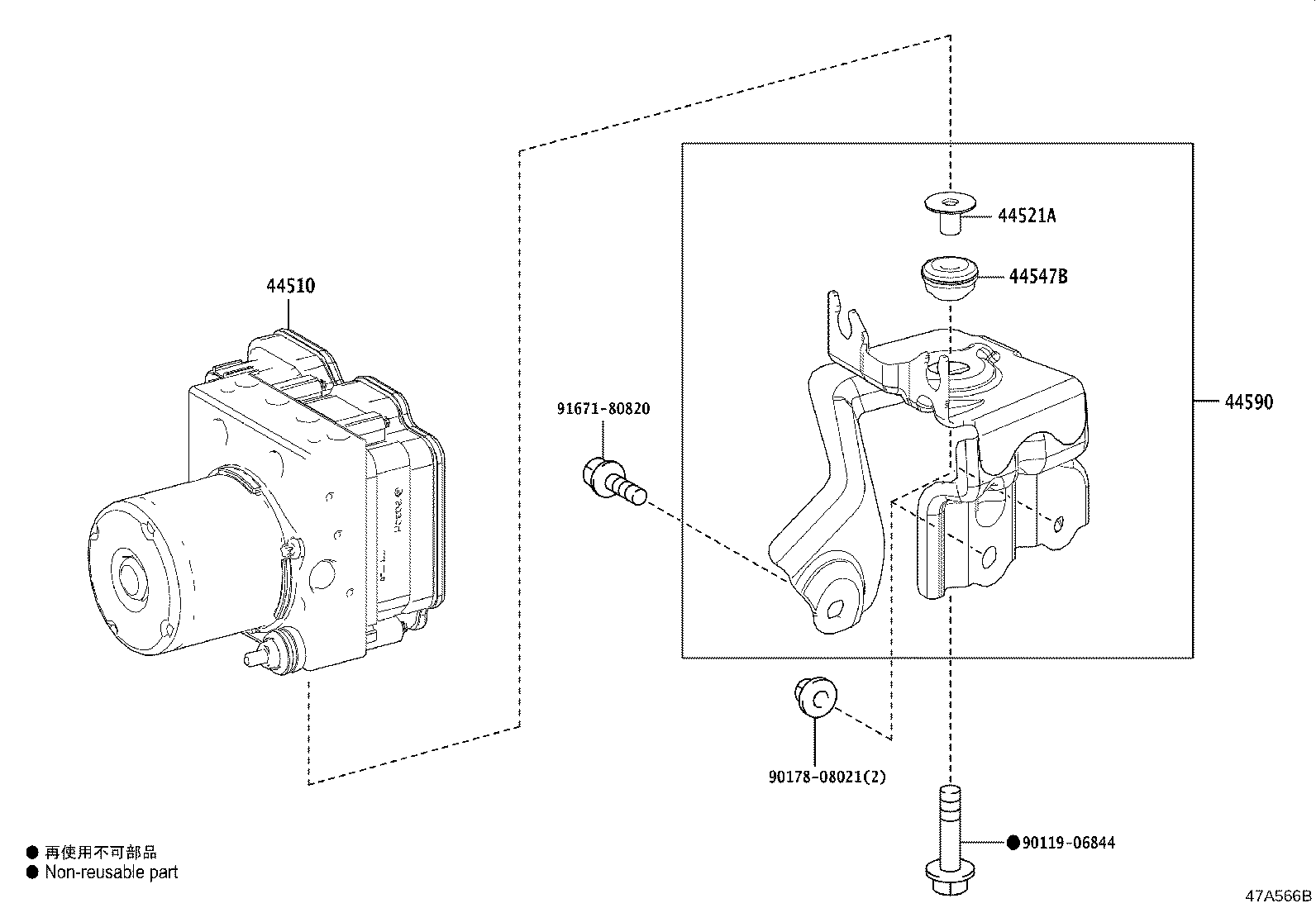 44050-F4160 ACTUATOR ASSY, BRAKE product image