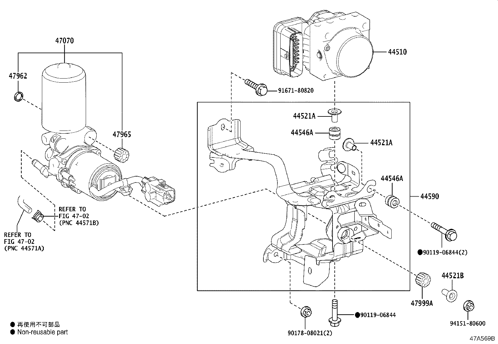 44050-F4140 ACTUATOR ASSY, BRAKE product image