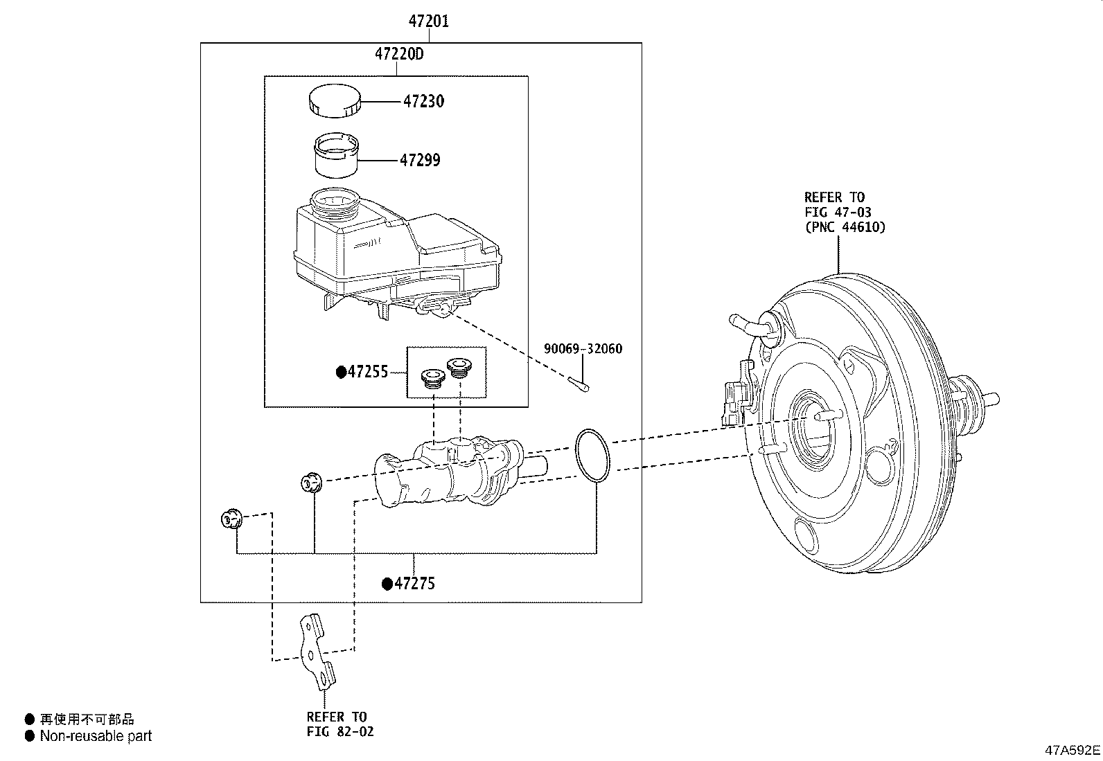 47201-F9010 CYLINDER SUB-ASSY, BRAKE MASTER product image