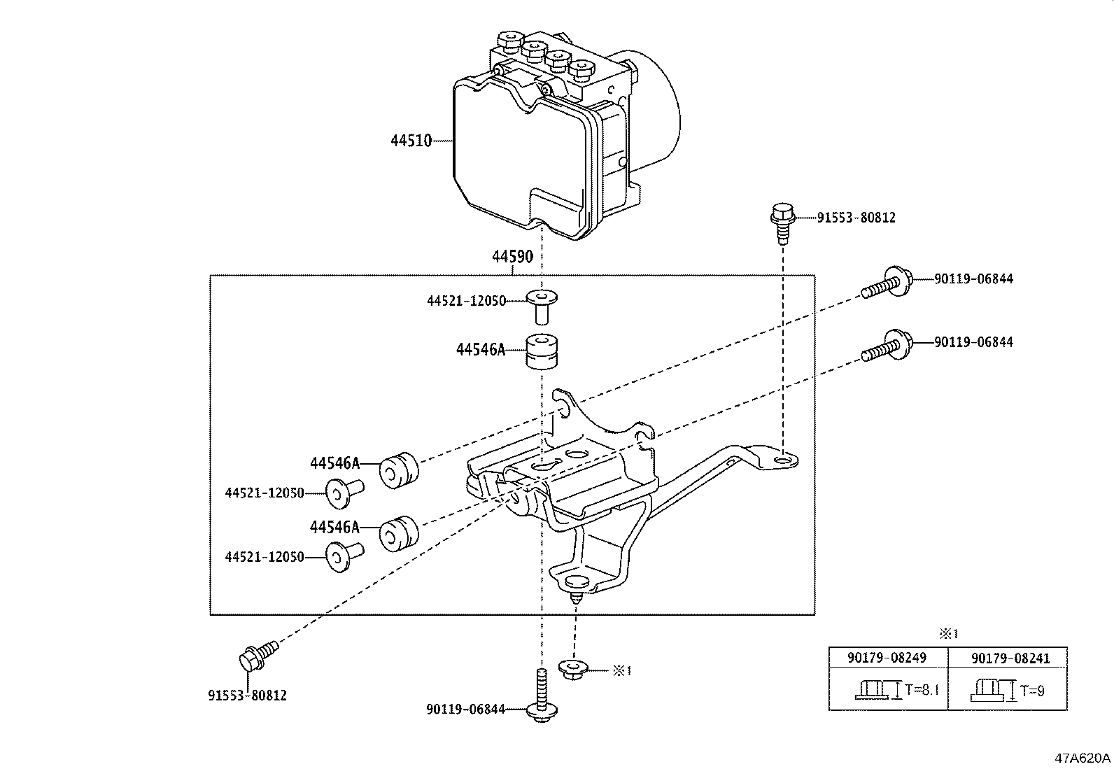 44050-53C80 ACTUATOR ASSY, BRAKE product image