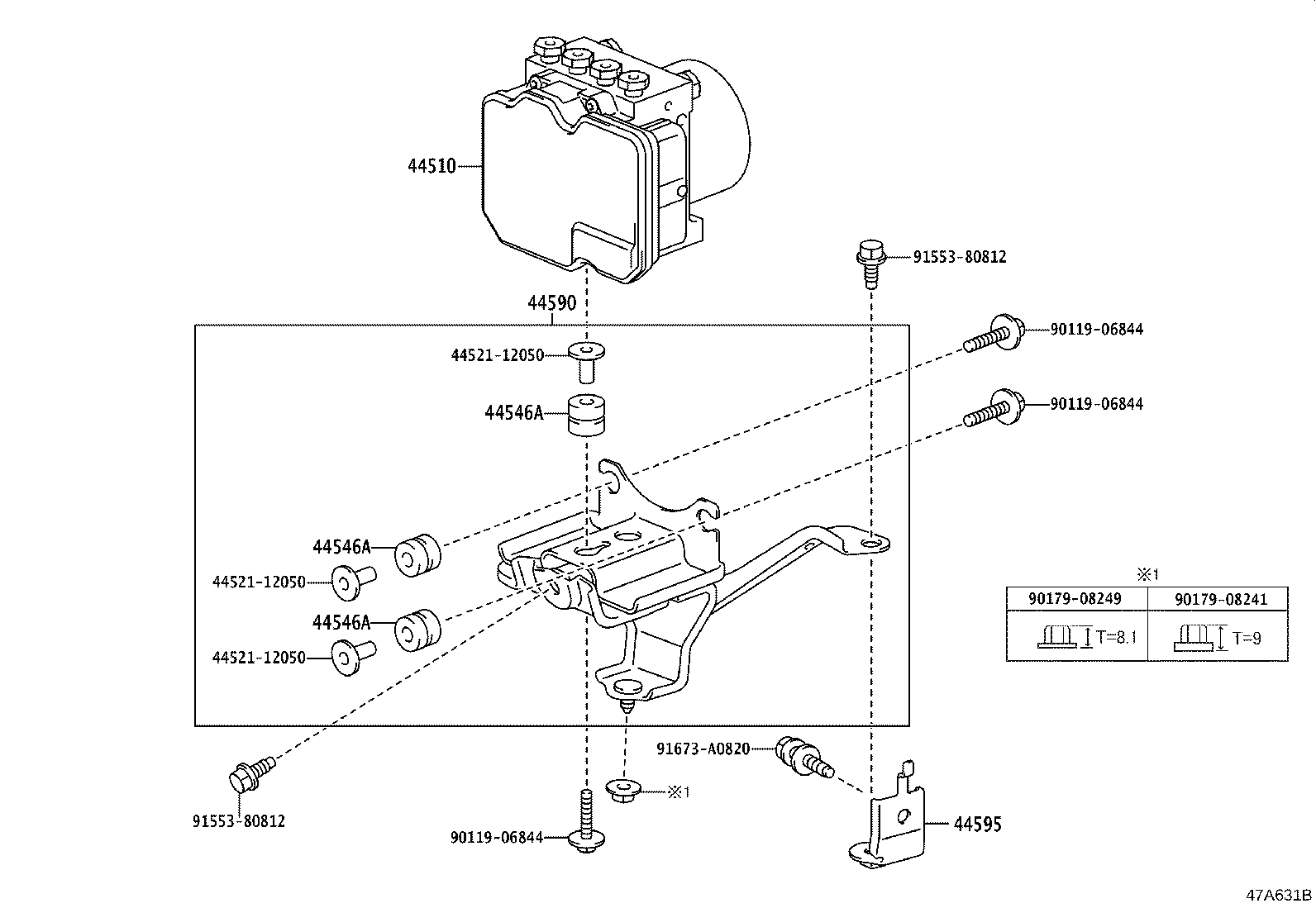 44050-53670 ACTUATOR ASSY, BRAKE product image