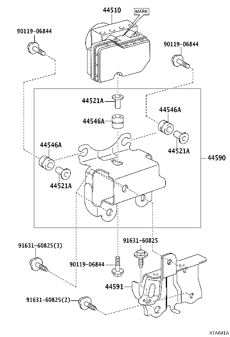 47311-0D820 TUBE, FRONT BRAKE, NO.1 product image