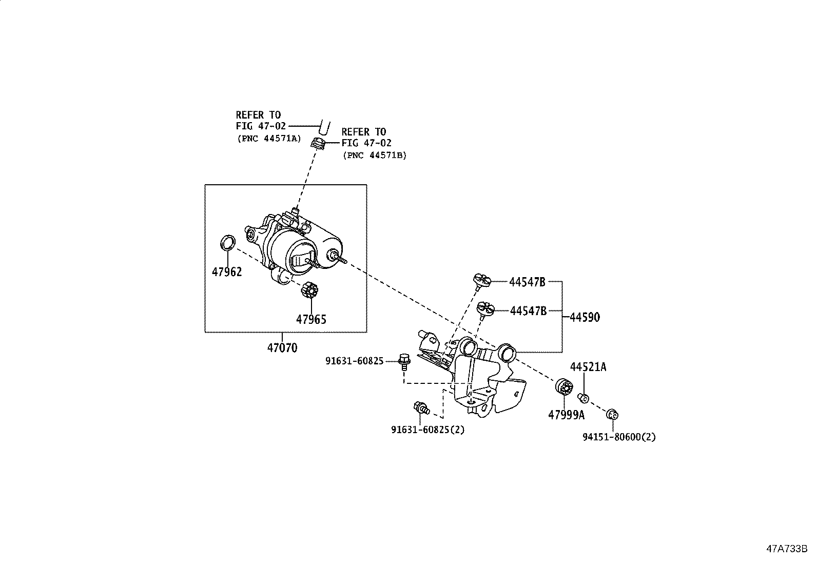 44050-52M20 ACTUATOR ASSY, BRAKE product image