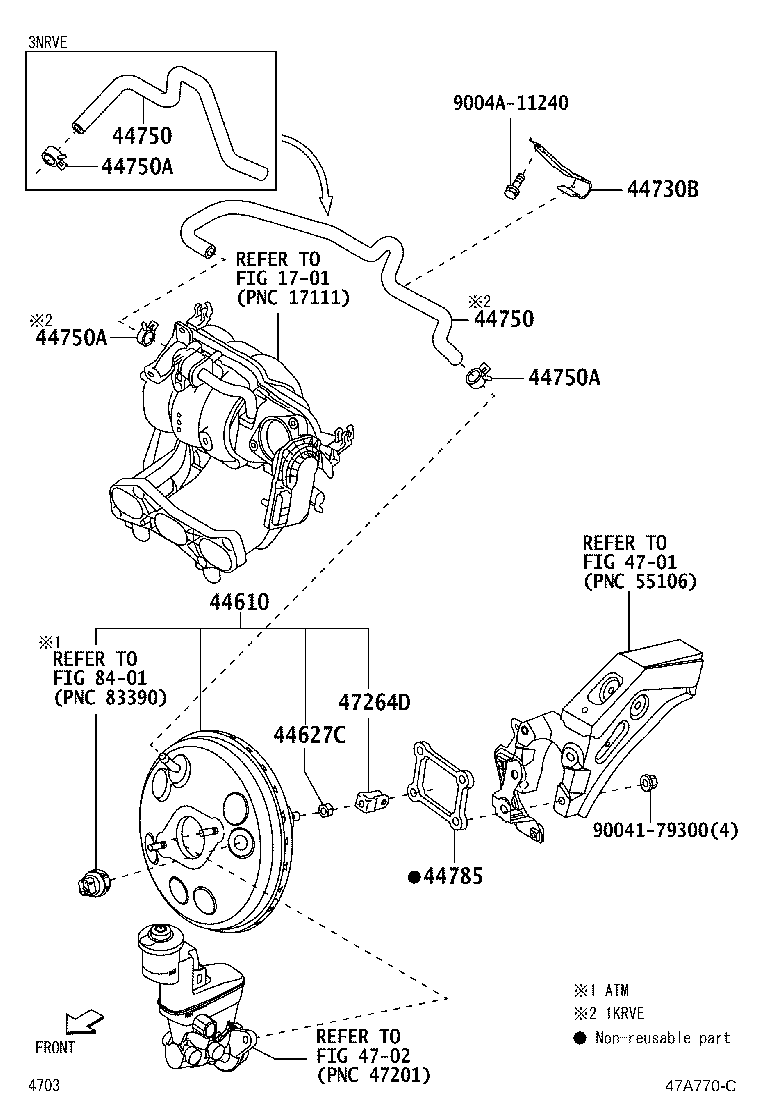 47264-B6010 CLEVIS, BRAKE MASTER CYLINDER PUSH ROD product image