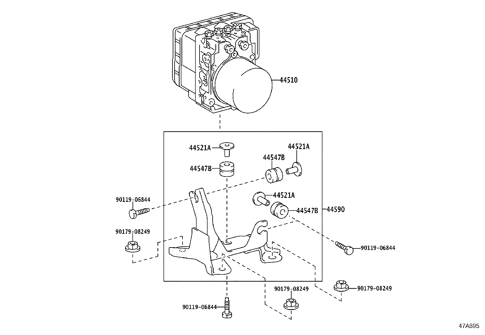 44050-60400 ACTUATOR ASSY, BRAKE product image