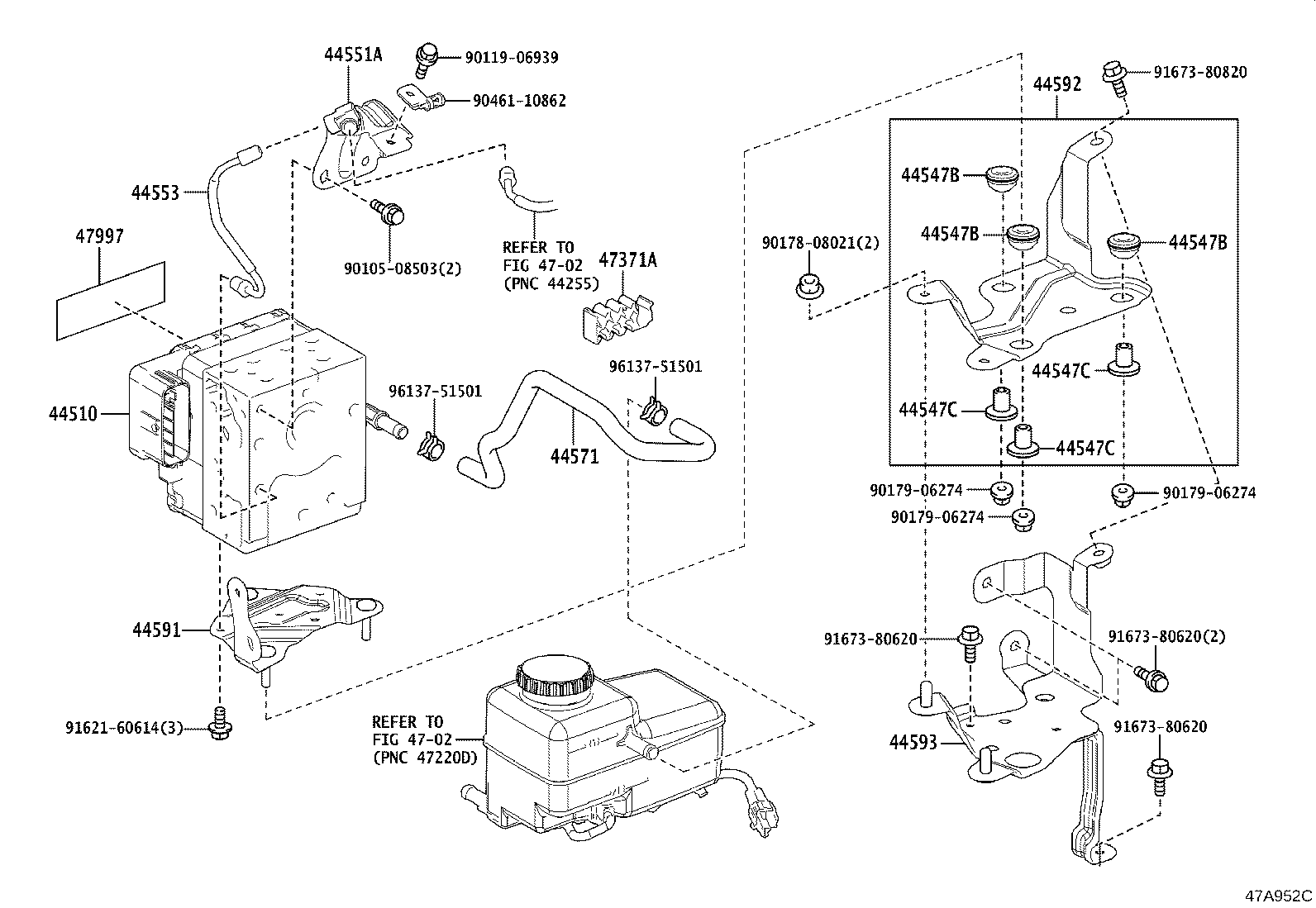 44050-50581 ACTUATOR ASSY, BRAKE product image