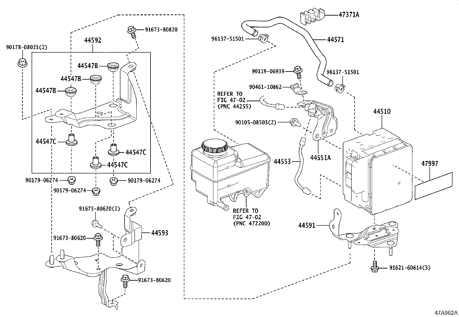 44050-50581 ACTUATOR ASSY, BRAKE product image