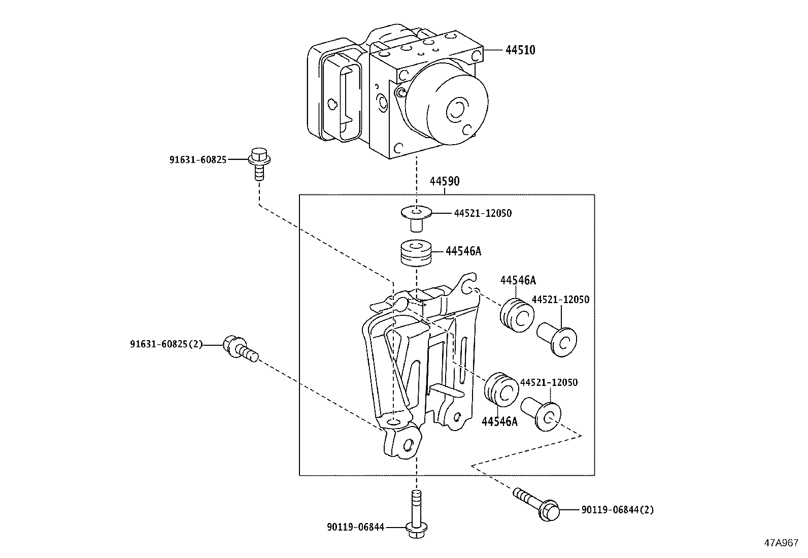 44050-12C30 ACTUATOR ASSY, BRAKE product image