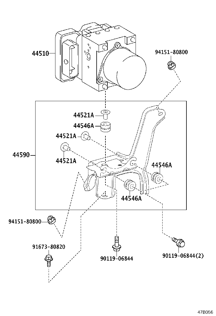 44050-48870 ACTUATOR ASSY, BRAKE product image