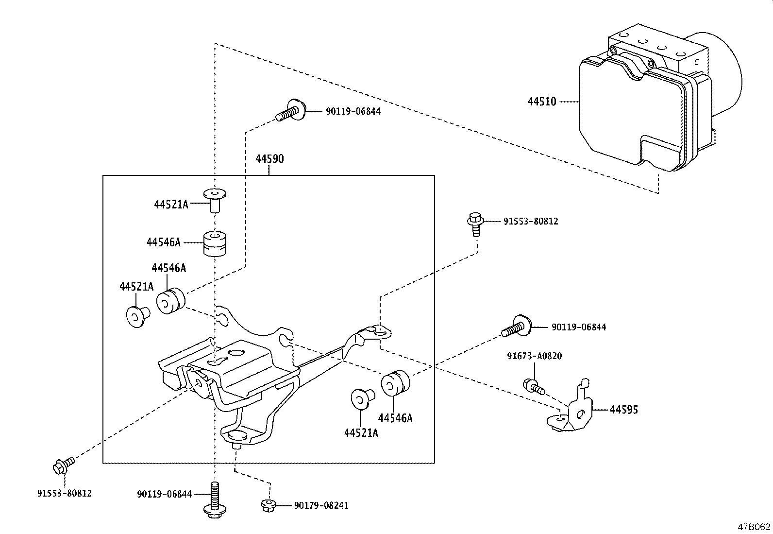 44050-24451 ACTUATOR ASSY, BRAKE product image