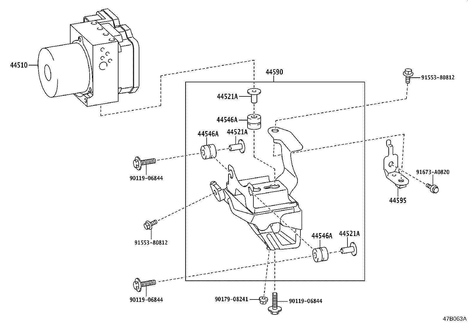 44050-24451 ACTUATOR ASSY, BRAKE product image