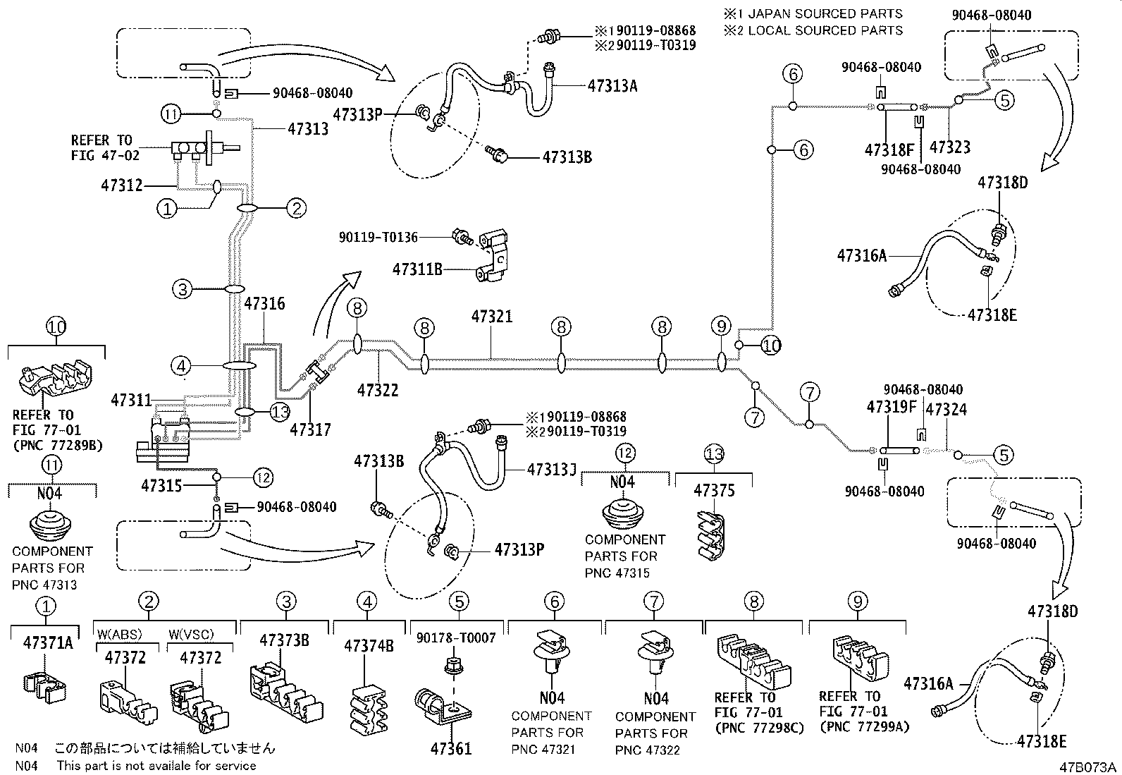 44507-0D050 BRACKET ASSY, BRAKE ACTUATOR product image