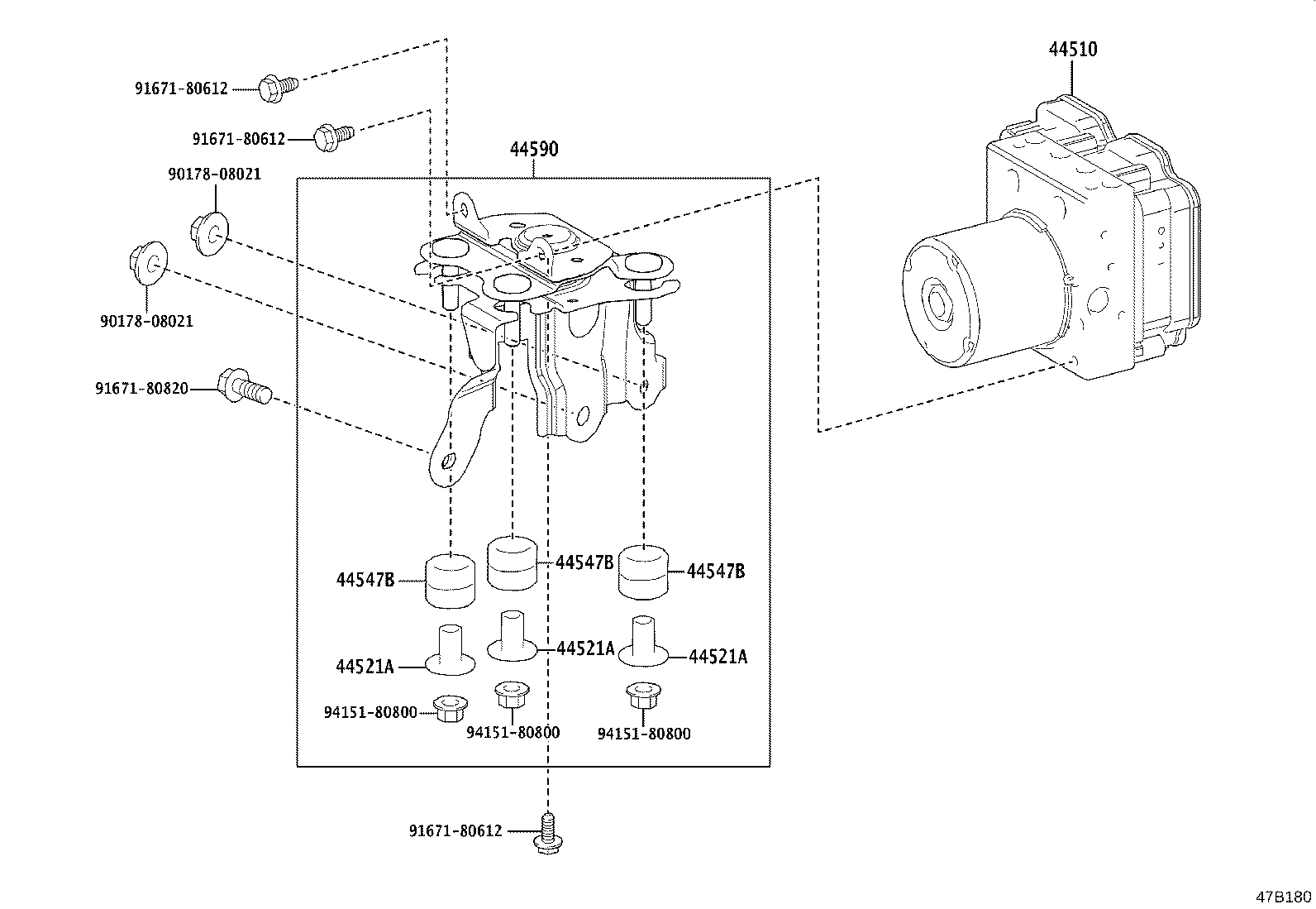 44050-12L31 ACTUATOR ASSY, BRAKE product image