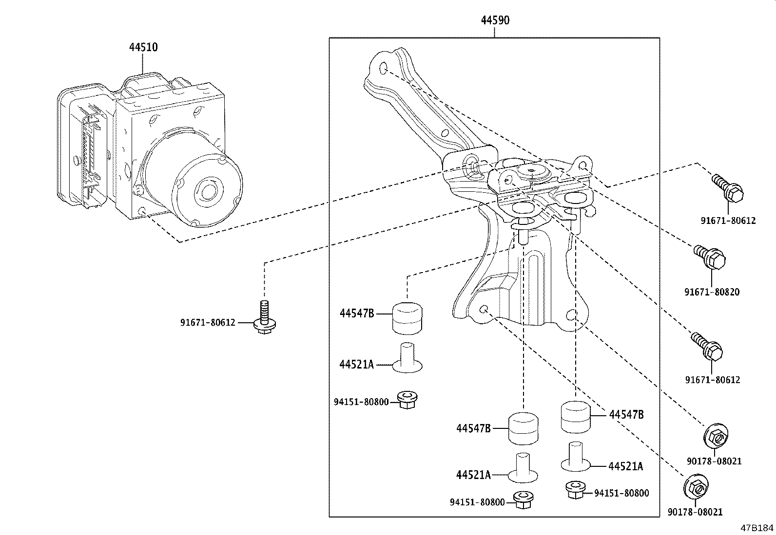 44050-12L31 ACTUATOR ASSY, BRAKE product image
