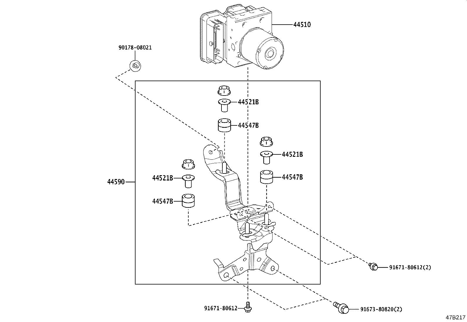 44050-33B60 ACTUATOR ASSY, BRAKE product image