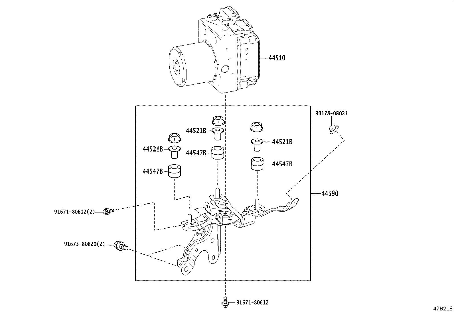 44050-33B60 ACTUATOR ASSY, BRAKE product image