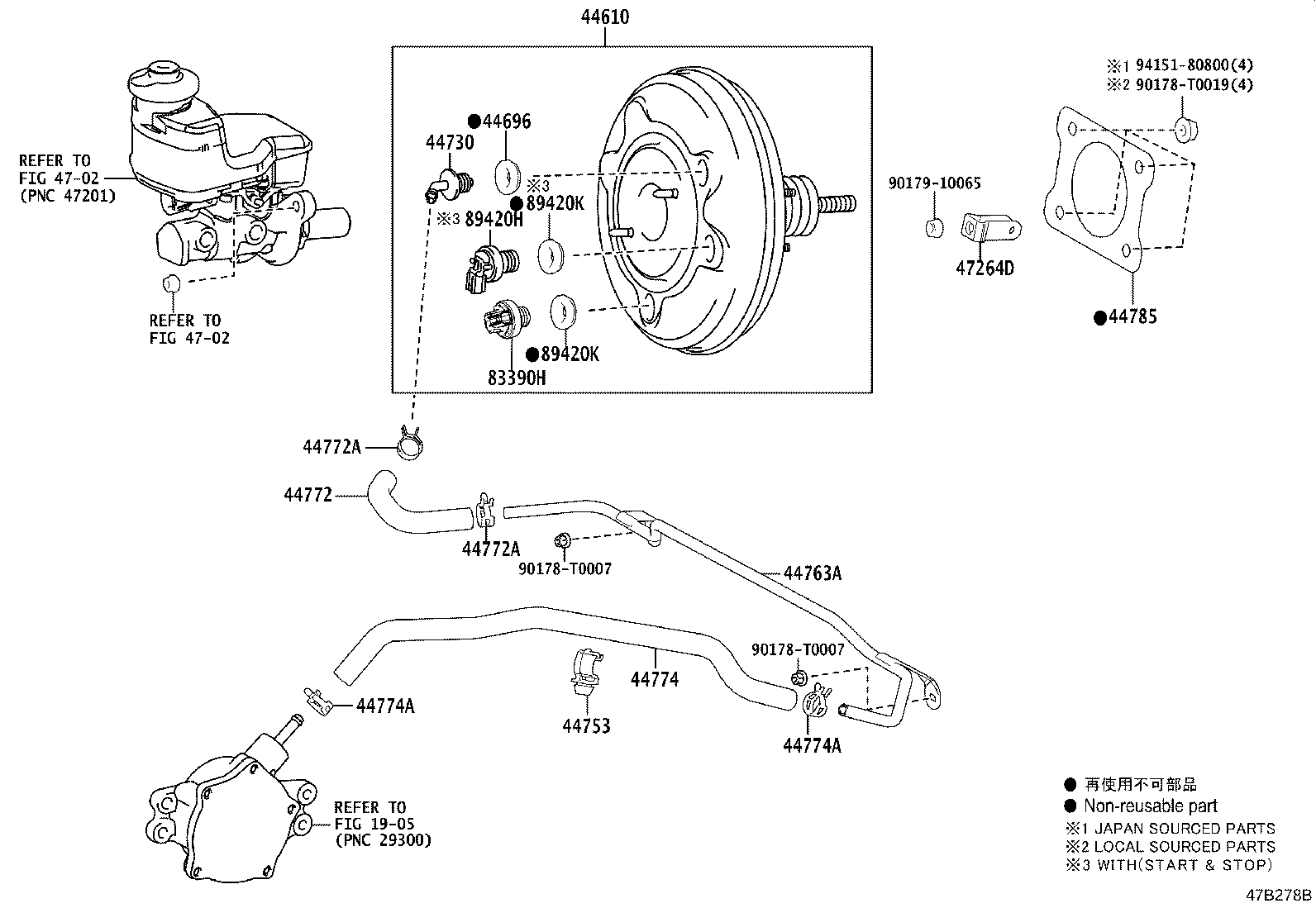 44773-06230 HOSE, UNION TO CHECK VALVE product image