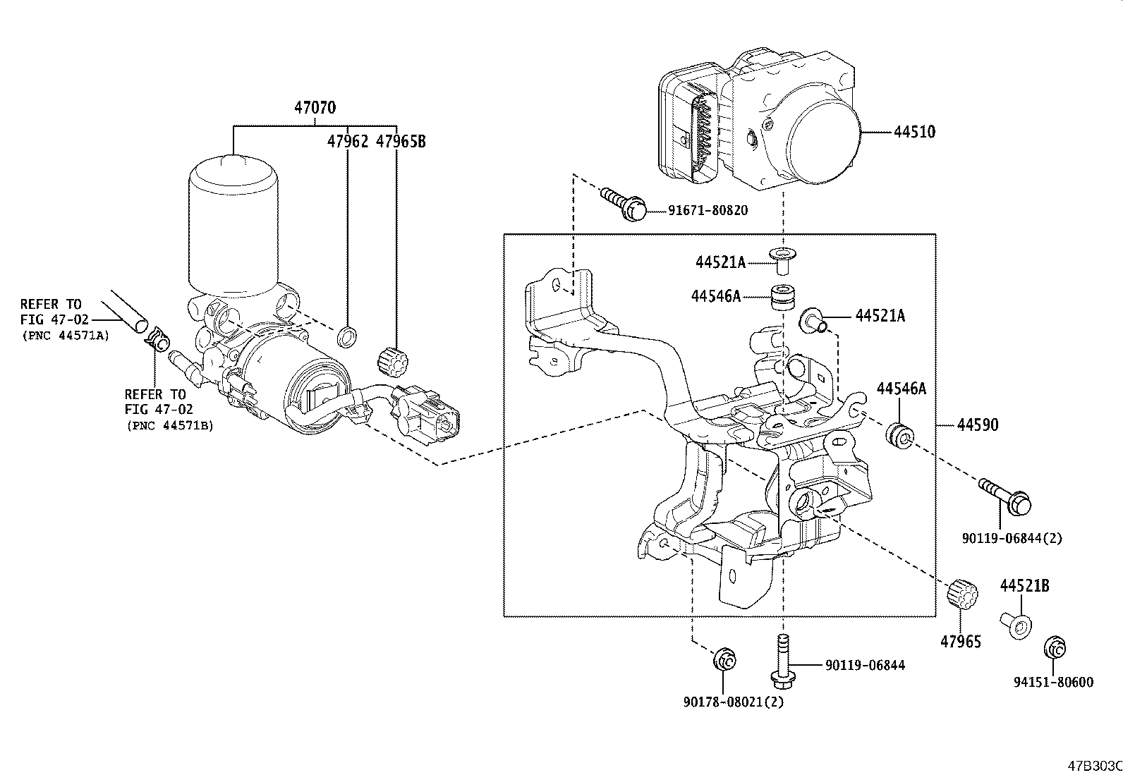 44050-76030 ACTUATOR ASSY, BRAKE product image
