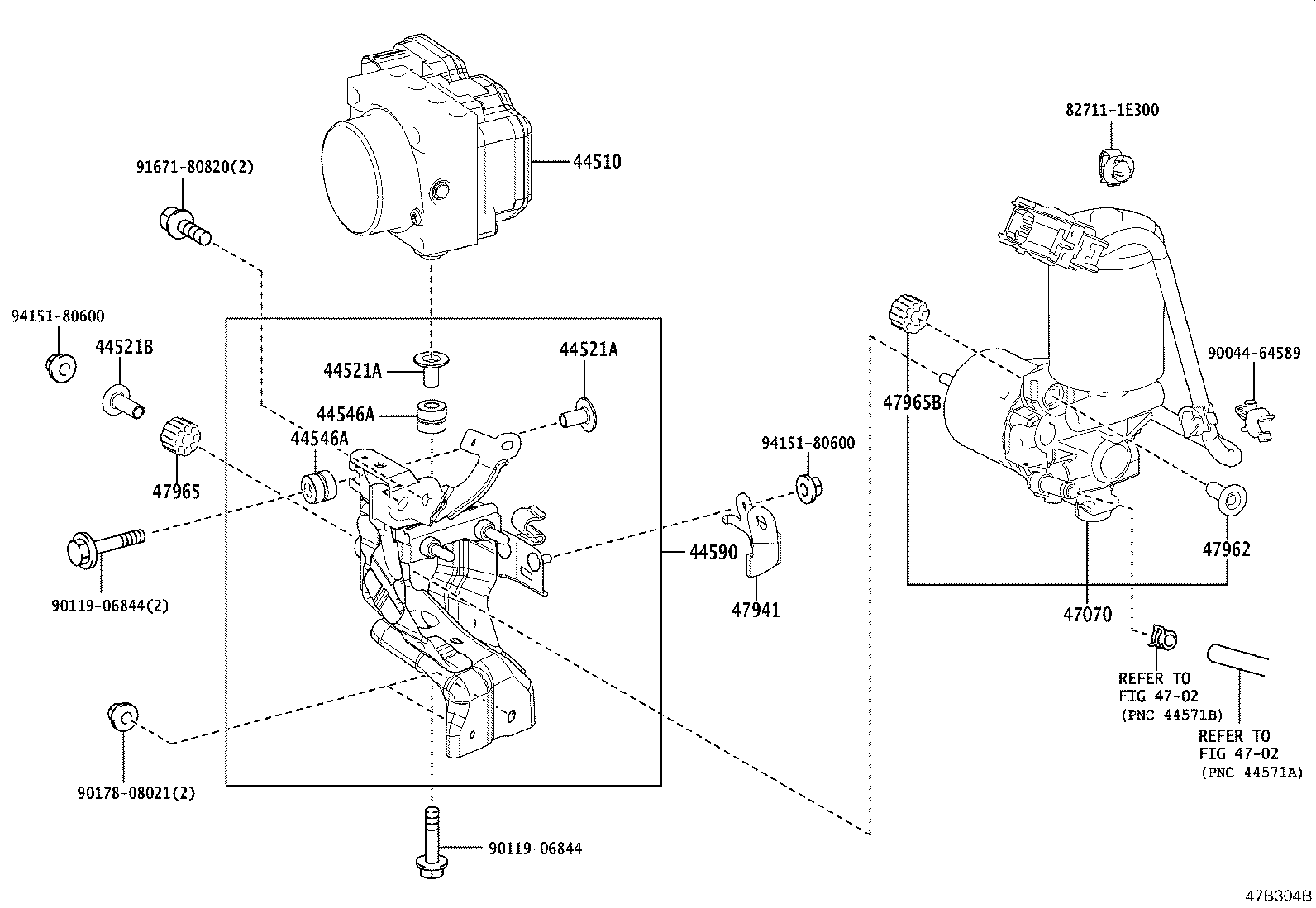 44050-76030 ACTUATOR ASSY, BRAKE product image