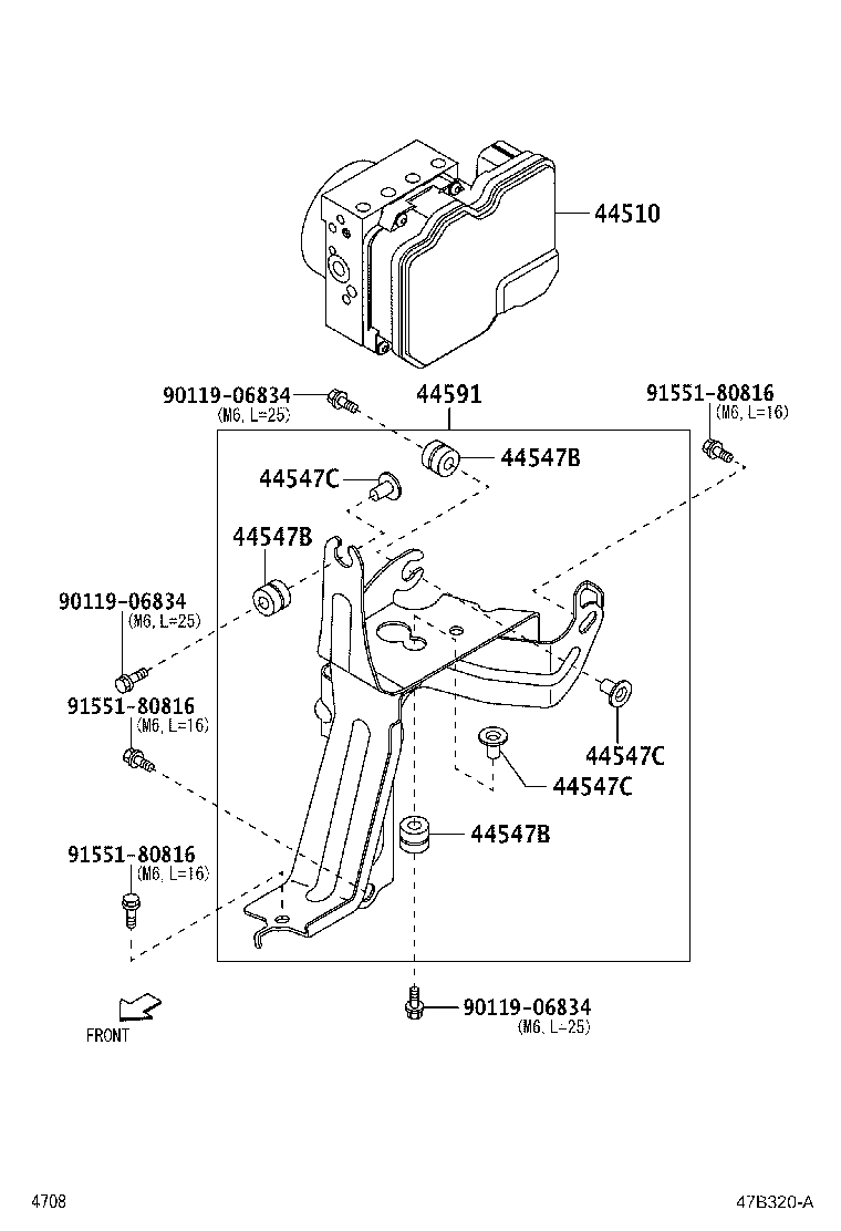 44050-B0220 ACTUATOR ASSY, BRAKE product image