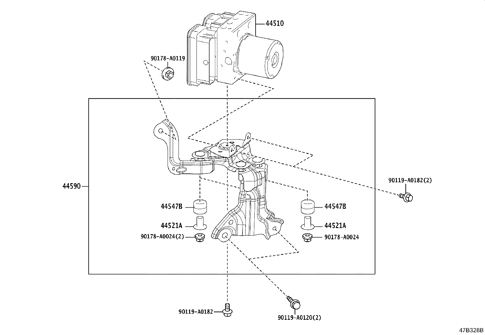 44050-0R690 ACTUATOR ASSY, BRAKE product image