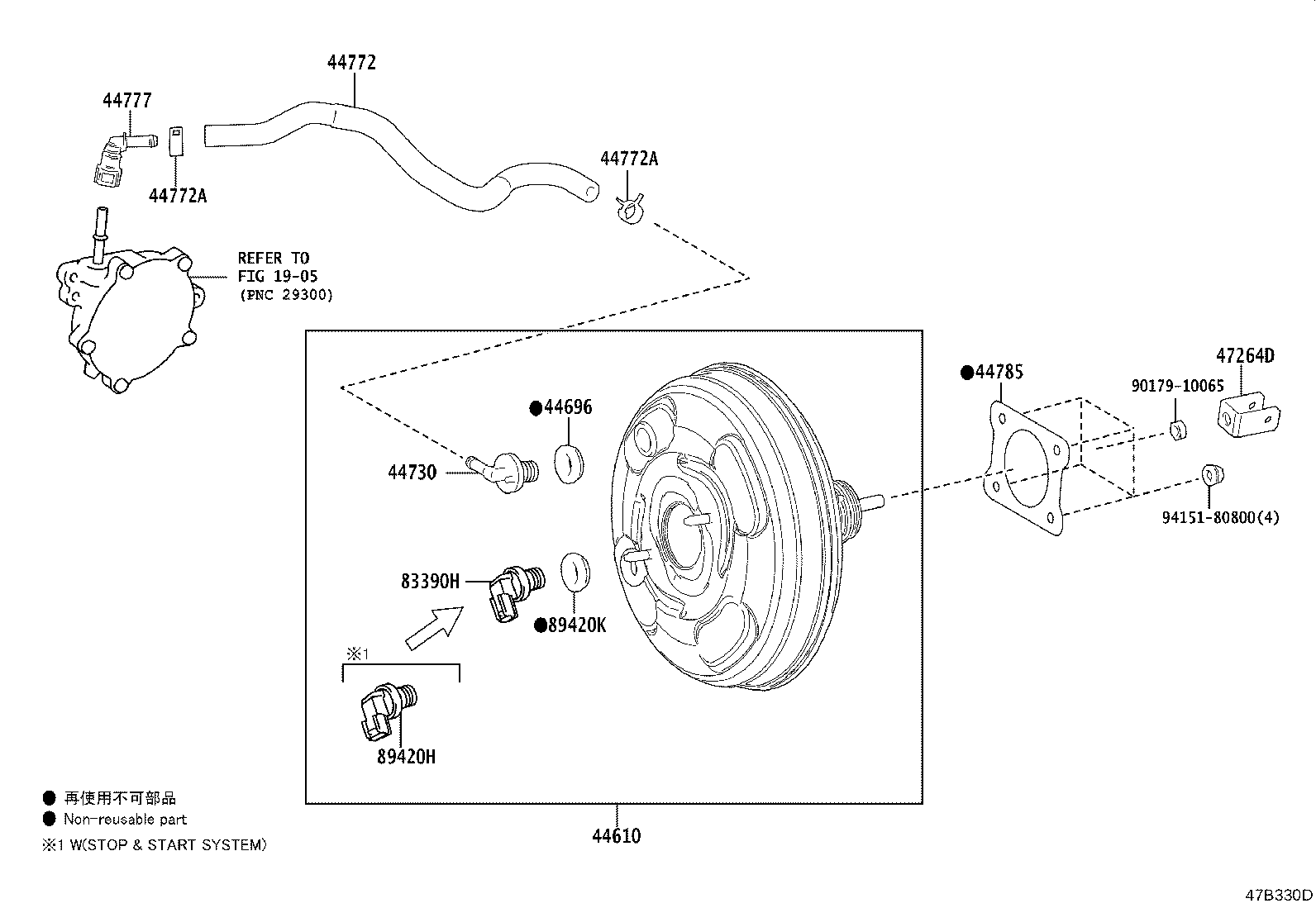 44610-76010 BOOSTER ASSY, BRAKE product image