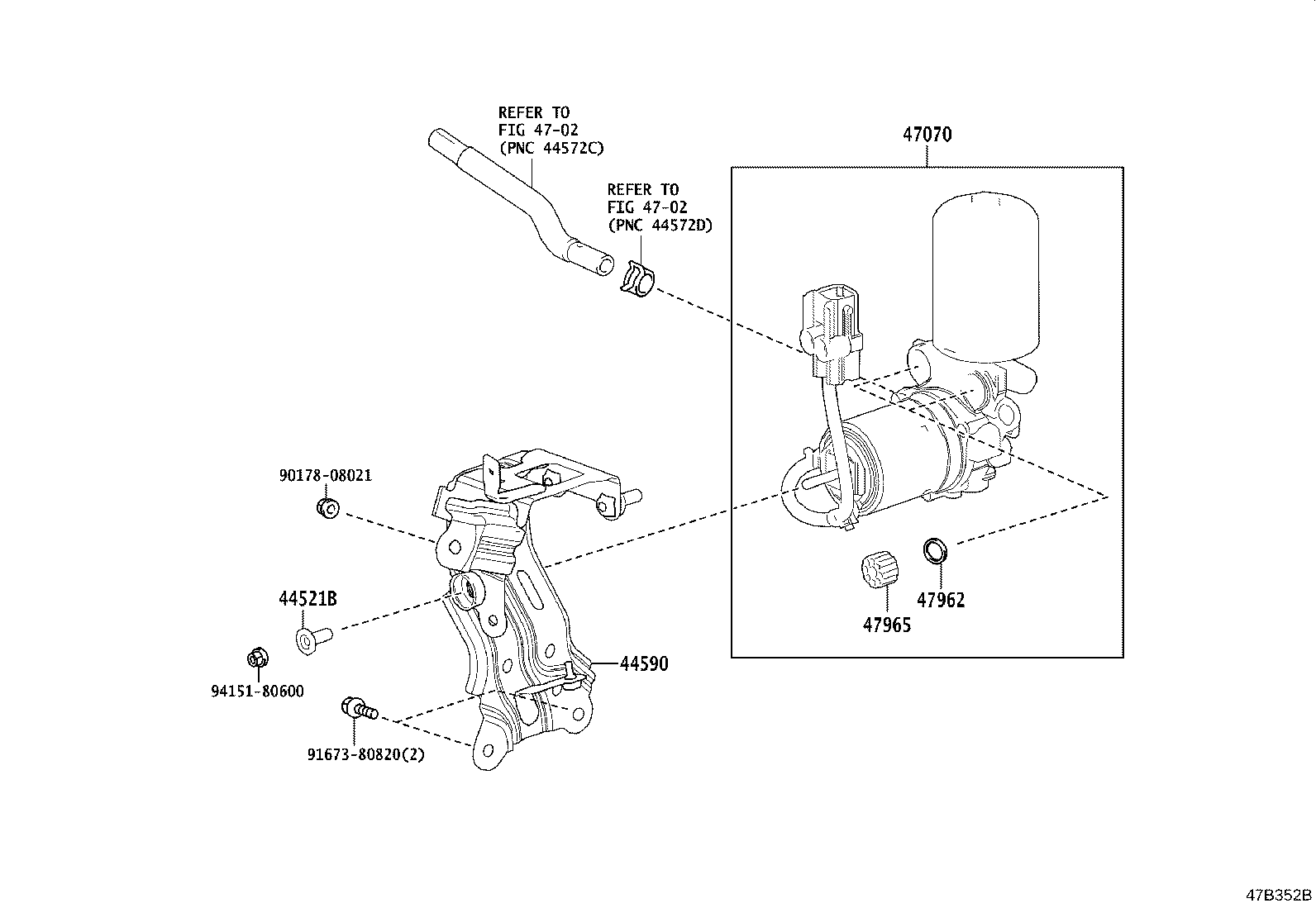 44050-42F80 ACTUATOR ASSY, BRAKE product image