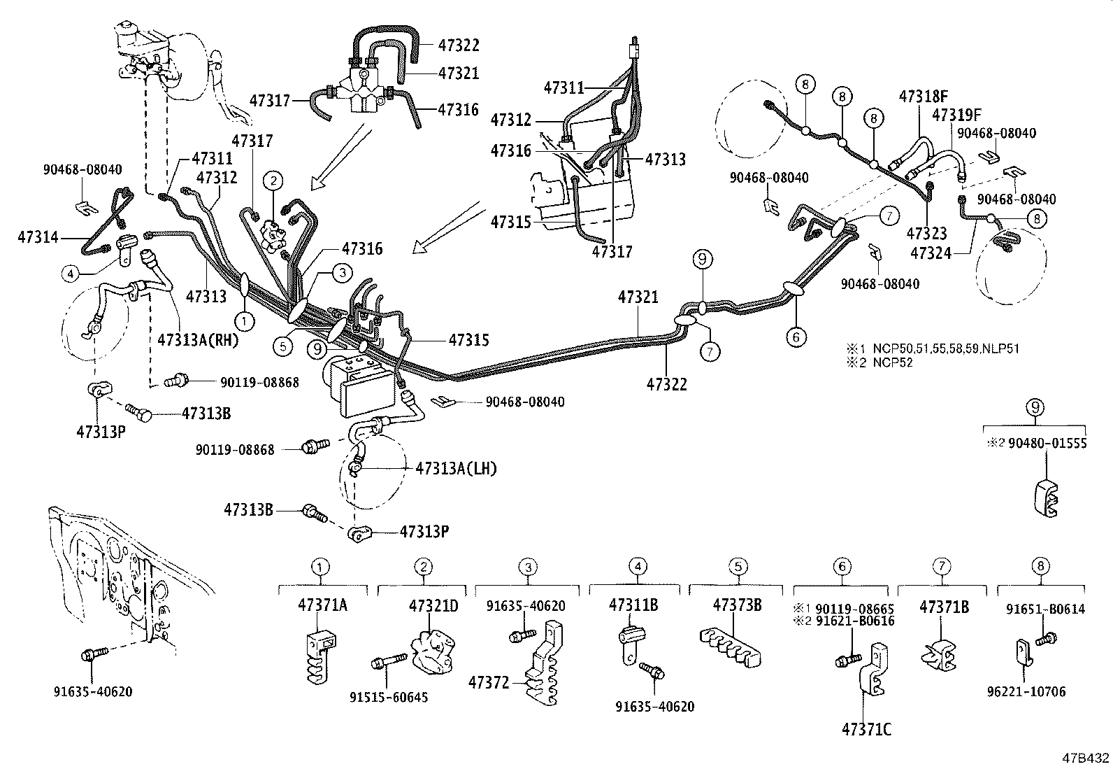 44050-52B10 ACTUATOR ASSY, BRAKE product image