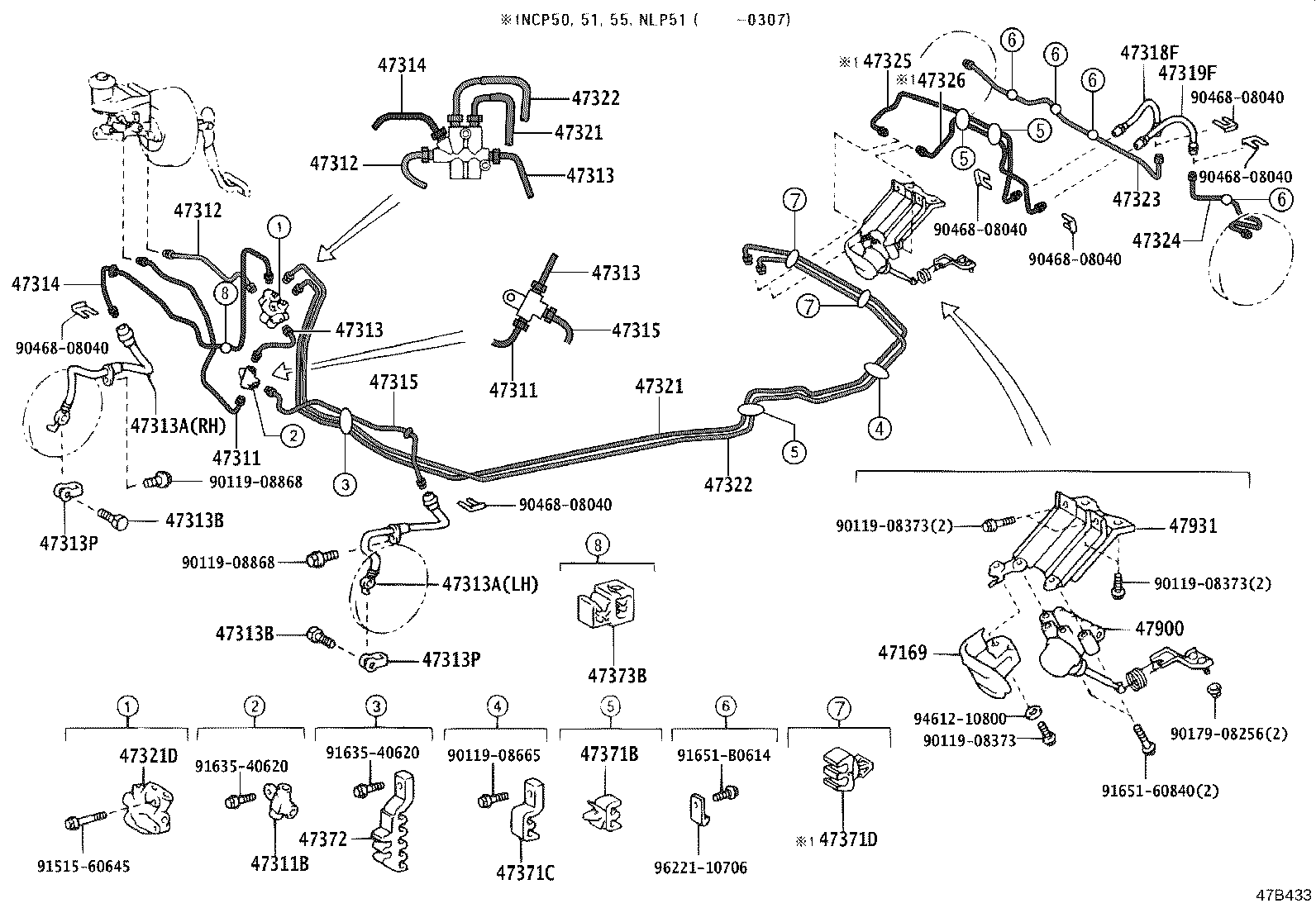 44050-52B10 ACTUATOR ASSY, BRAKE product image