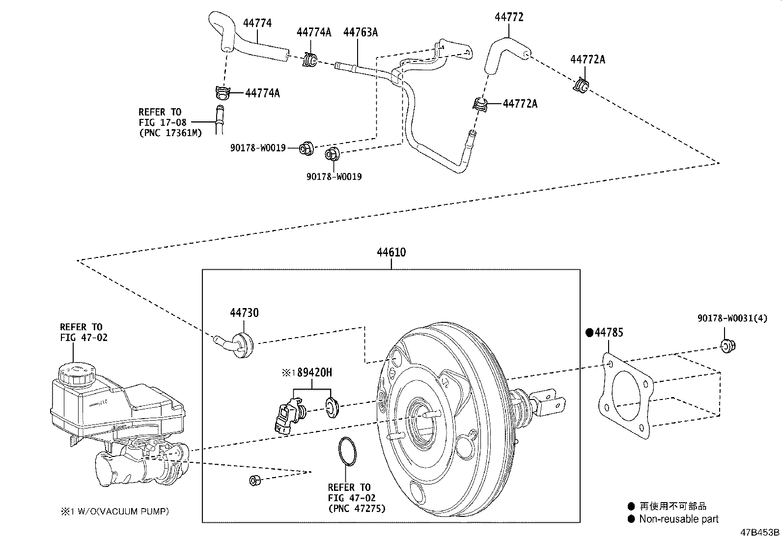44730-F9010 VALVE ASSY, VACUUM CHECK(FOR BRAKE) product image