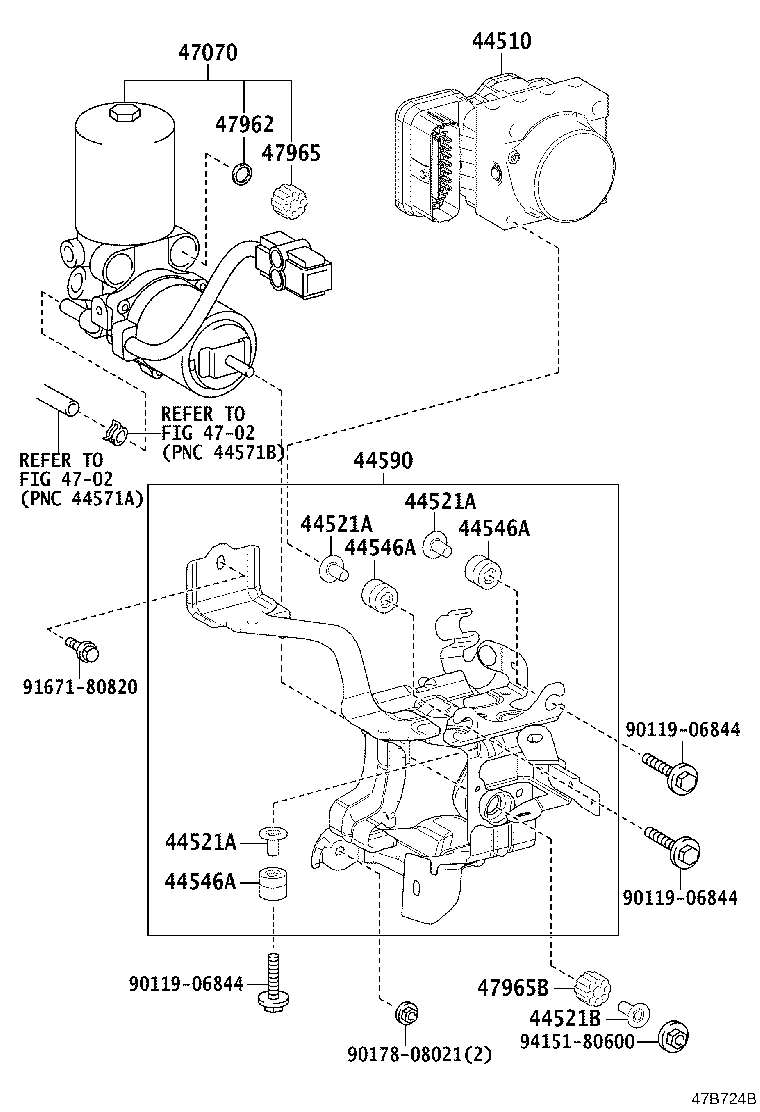 44050-12J40 ACTUATOR ASSY, BRAKE product image