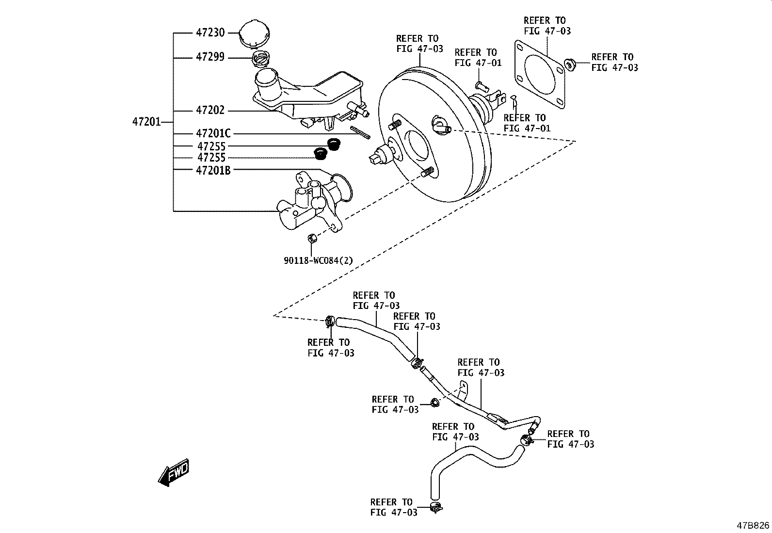 47220-WC001 RESERVOIR SUB-ASSY, BRAKE MASTER CYLINDER product image