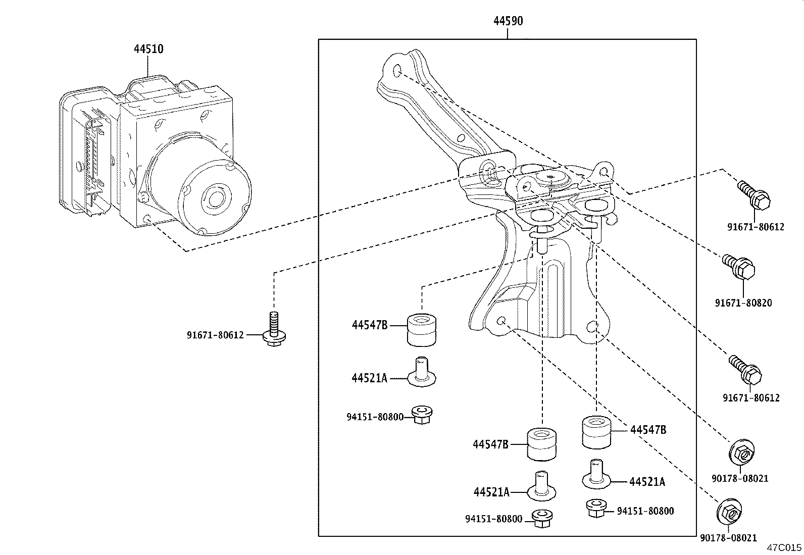 44050-02F10 ACTUATOR ASSY, BRAKE product image