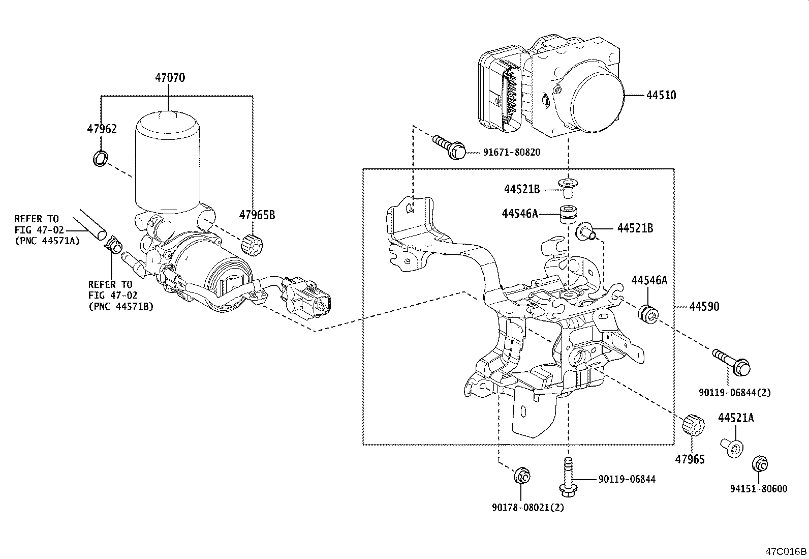 44050-02F10 ACTUATOR ASSY, BRAKE product image