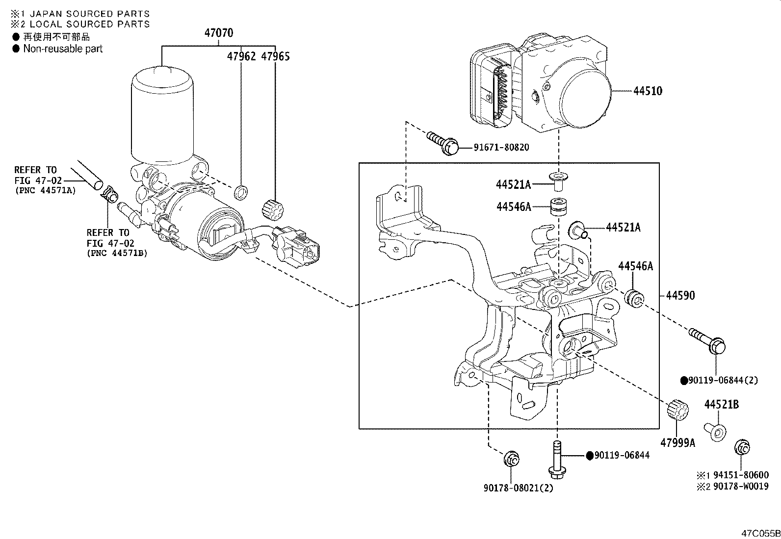 44050-F4160 ACTUATOR ASSY, BRAKE product image