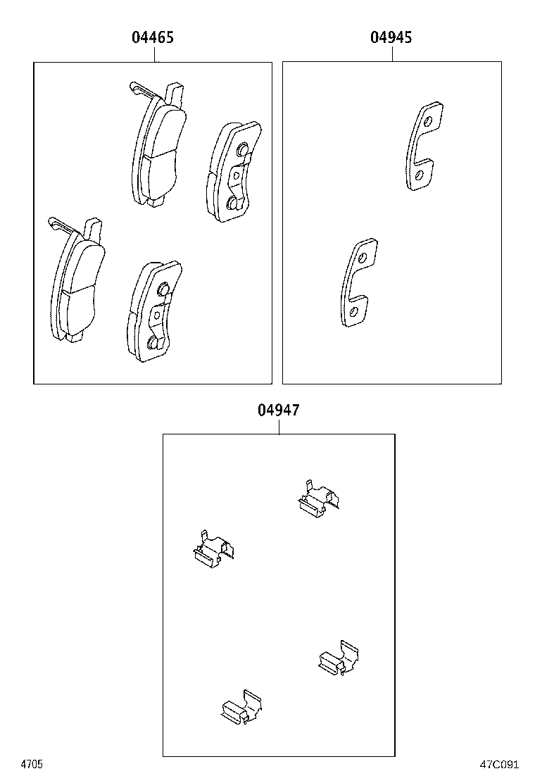 04465-B2180 PAD KIT, DISC BRAKE, FRONT product image