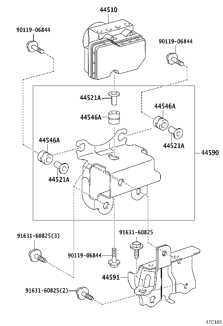 44050-52U90 ACTUATOR ASSY, BRAKE product image