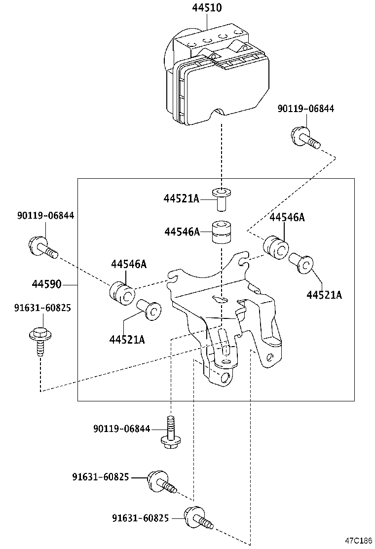 44050-52U90 ACTUATOR ASSY, BRAKE product image