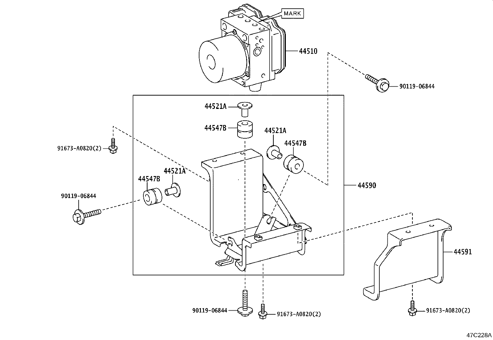 44050-36210 ACTUATOR ASSY, BRAKE product image