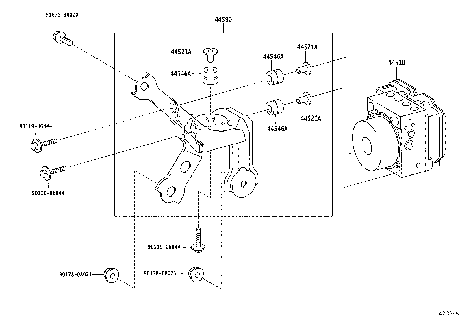 44050-52V00 ACTUATOR ASSY, BRAKE product image