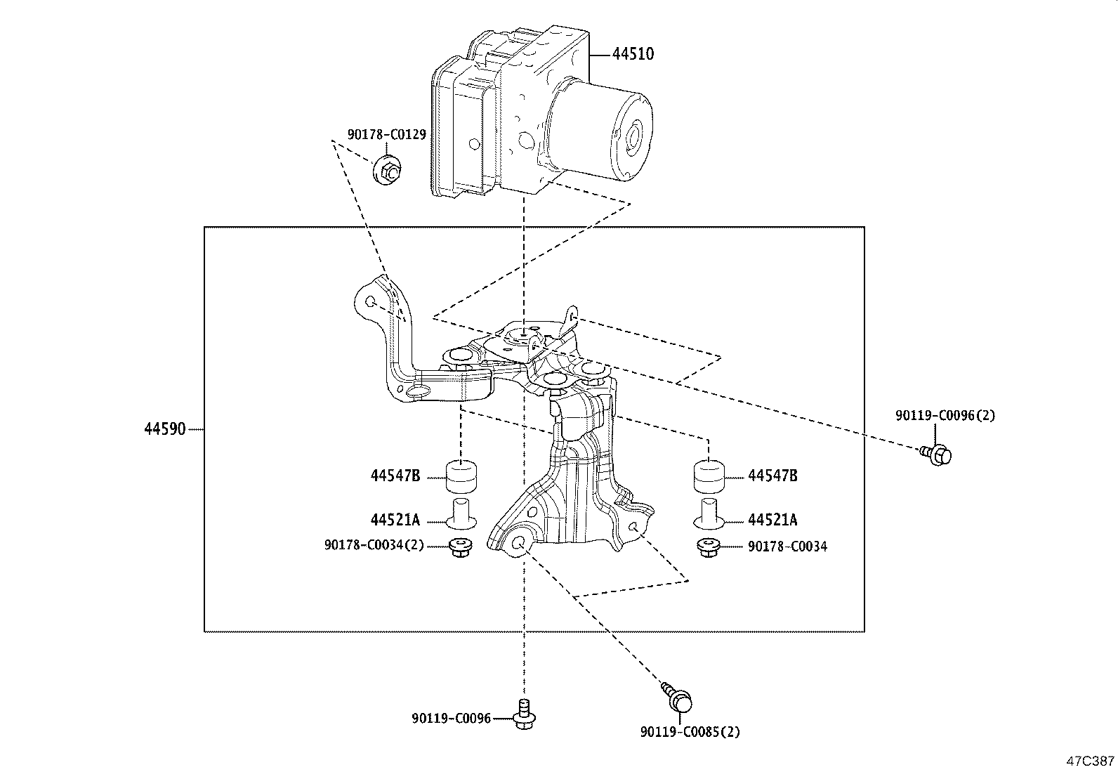 44050-0R640 ACTUATOR ASSY, BRAKE product image
